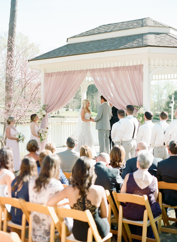 Wedding ceremony at Little River Farms Alpharetta