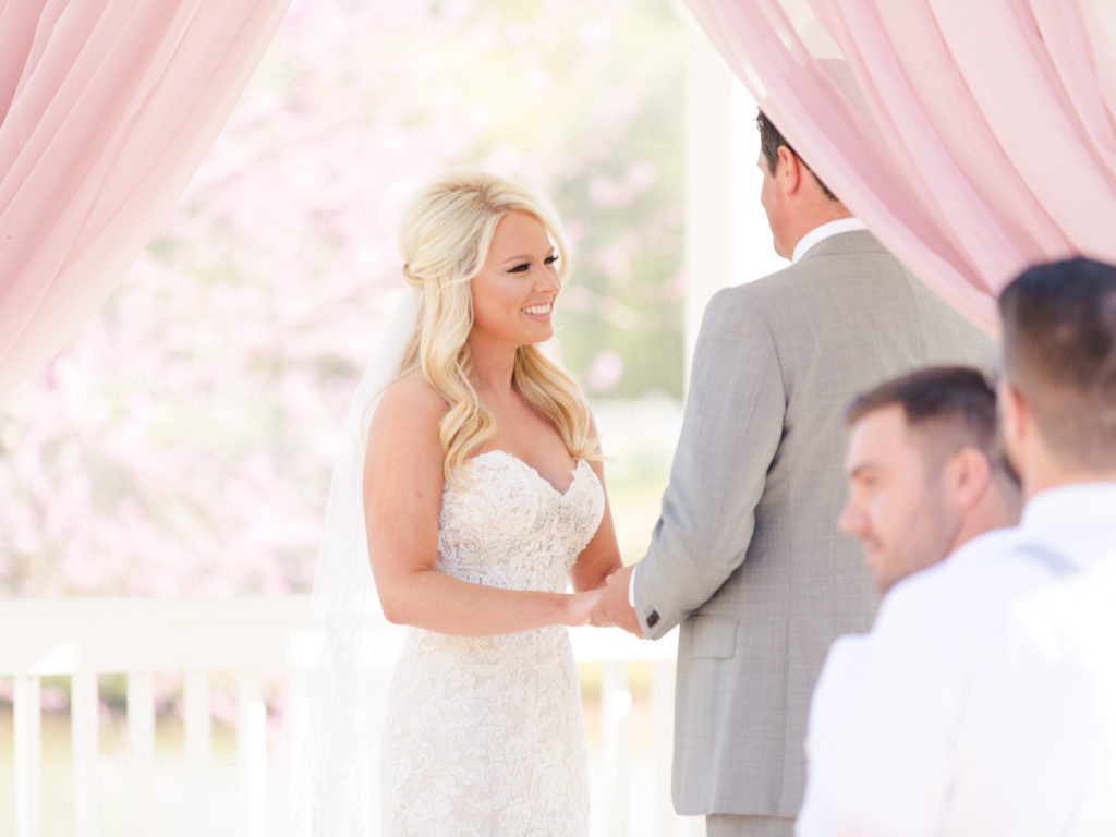 Wedding ceremony at Little River Farms Alpharetta