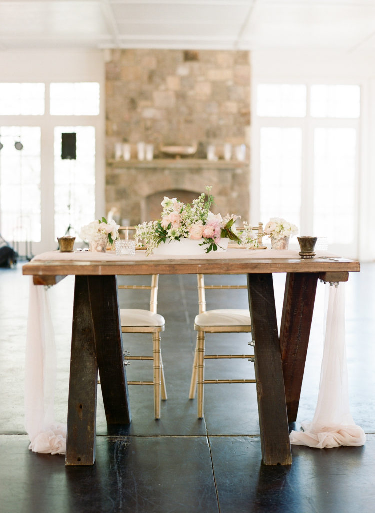 Little River Farms wedding reception decor
