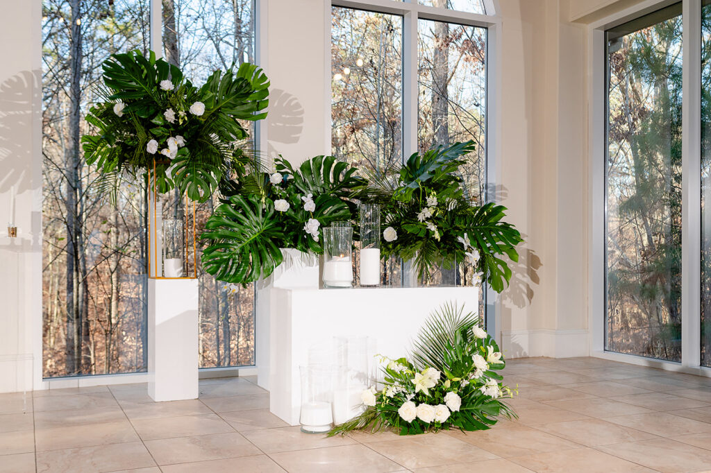 Ceremony design at Ashton Gardens Nigerian wedding