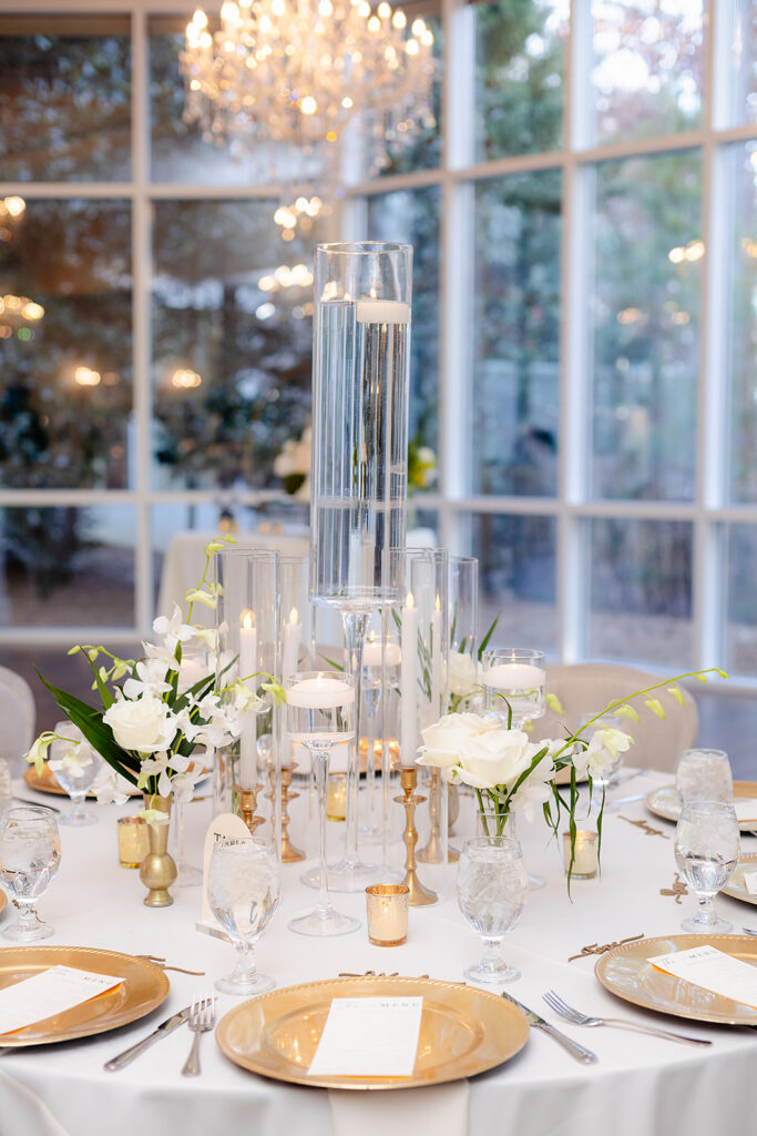 Reception decor at Ashton Gardens Nigerian wedding