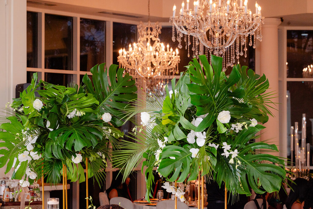 Reception decor at Ashton Gardens Nigerian wedding