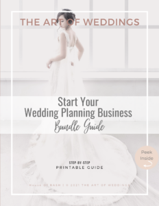 how to start your wedding planner business