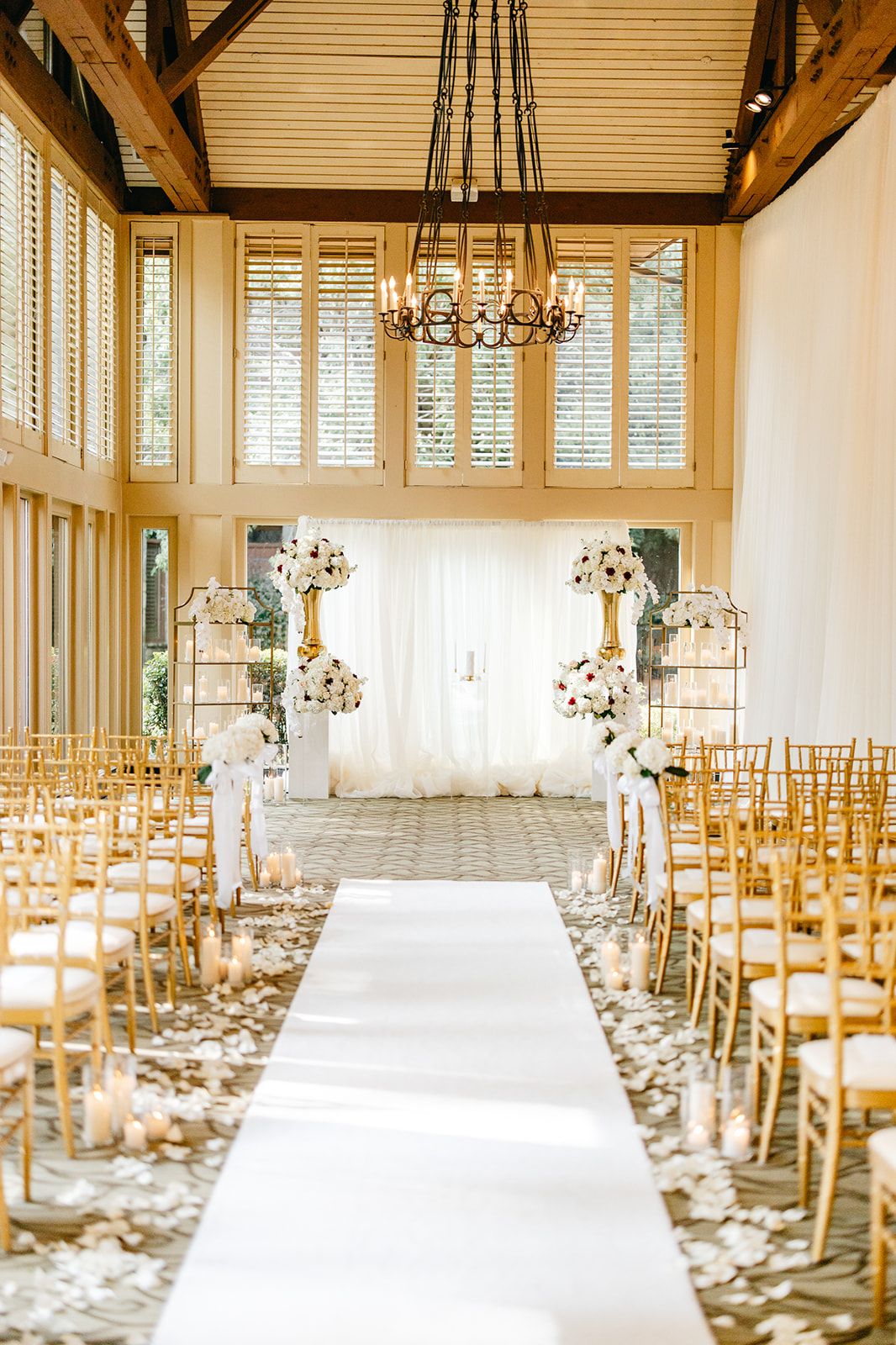 Atlanta wedding decor rentals, white carpet aisle runner