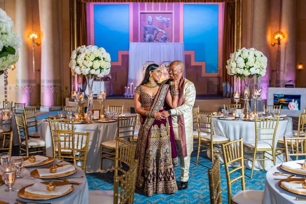 Fox Theatre wedding reception decor