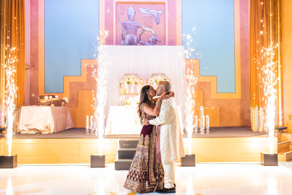 Fox Theatre wedding reception decor