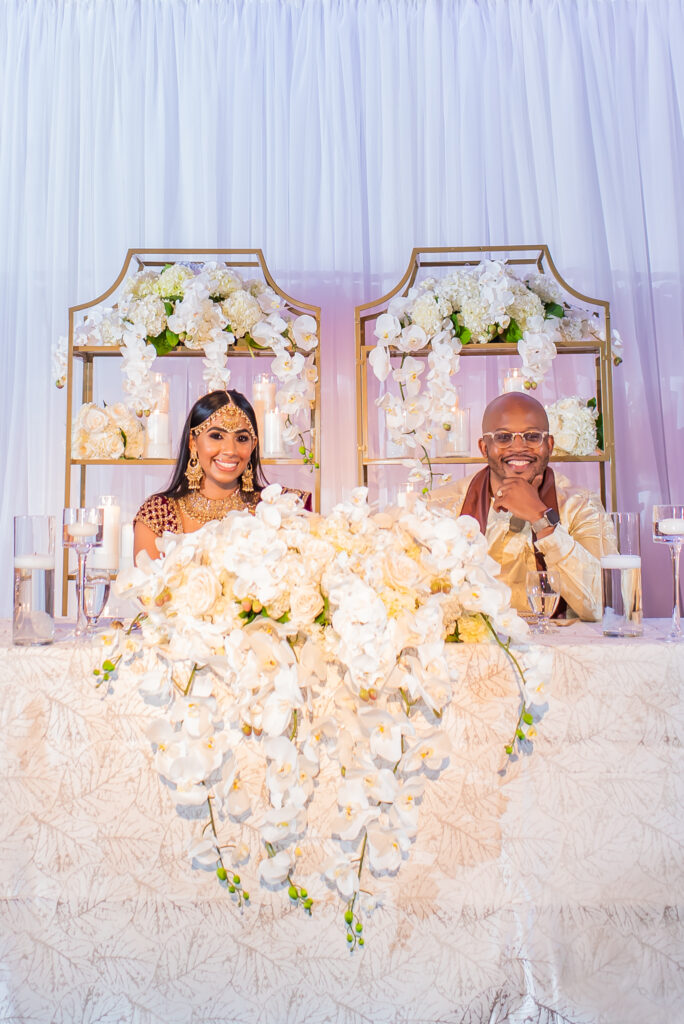 Fox Theatre wedding reception decor