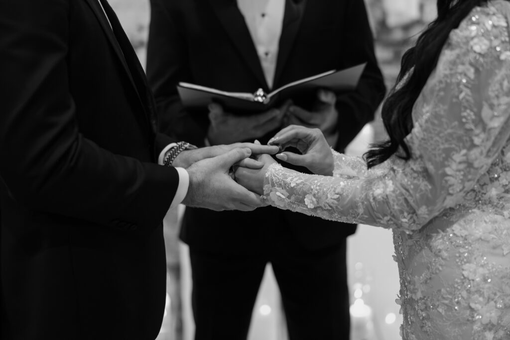 Wedding ceremony at Guardian Works Atlanta
