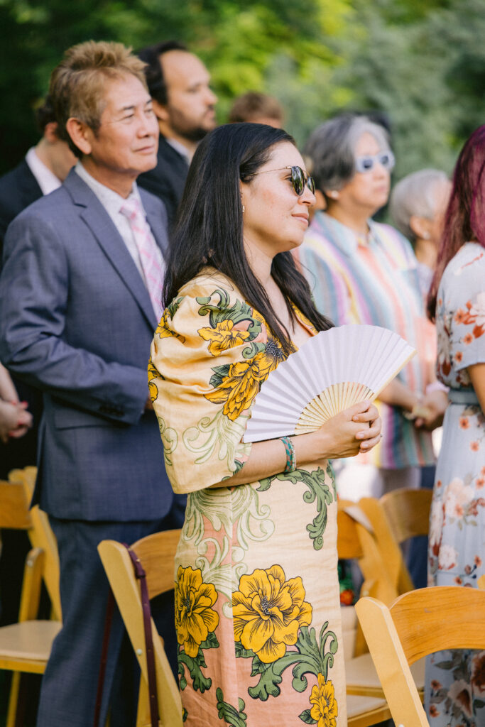 Garden wedding ceremony at Little River Farms
